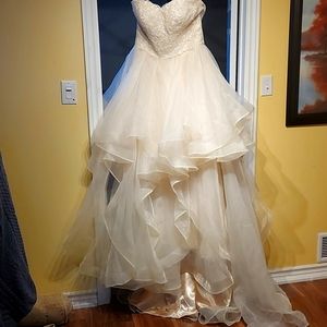 XL blush wedding dress